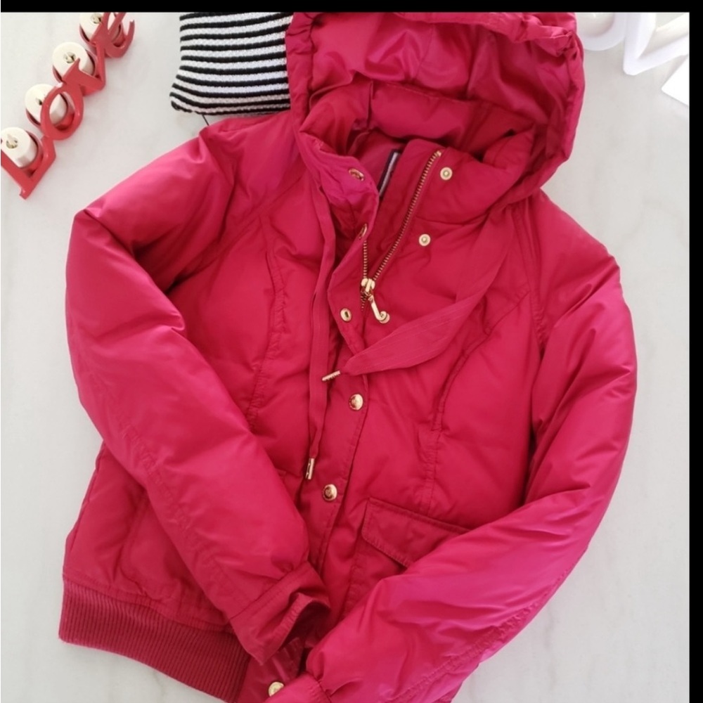 Vintage Juicy Couture y2k pink puffer jacket